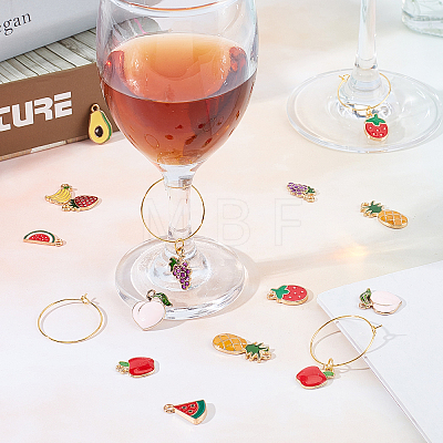 DIY Wine Glass Decoration Making Kits DIY-SC0016-42-1