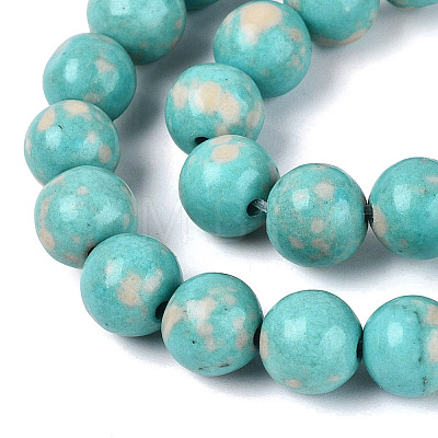 Synthetic Turquoise Beads Strands G-N364-08C-01-1