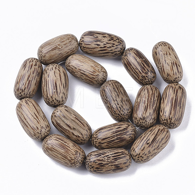 Undyed & Natural Coconut Wood Beads Strands WOOD-T024-016-1