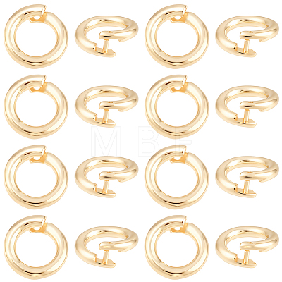 20Pcs Brass Open Jump Rings KK-BBC0023-10B-1