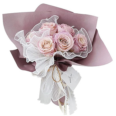 Cloth Flower Bouquet Wrapping Mesh Paper SENE-WH0003-07A-1