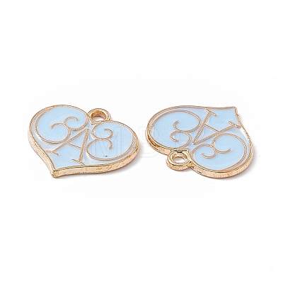 Alloy Enamel Pendants ENAM-H039-03G-B-1