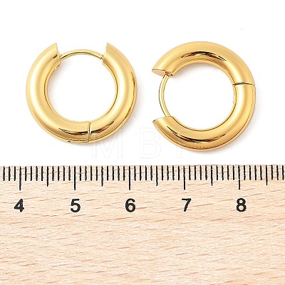 Tarnish Resistant 202 Stainless Steel Huggie Hoop Earrings EJEW-O087-08O-G-1