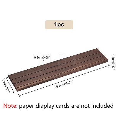 3-Slot Wooden Earring Display Stands ODIS-WH0029-60-1