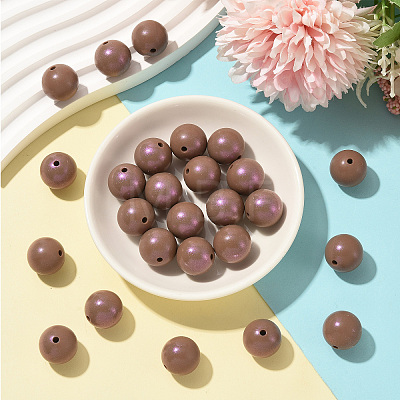 30Pcs Round Silicone Beads SIL-SZ0004-23A-1