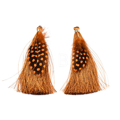 Polyester Tassel Big Pendant Decorations X-FIND-T043-07-1