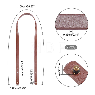 PU Leather Bag Strap FIND-WH0071-01B-1