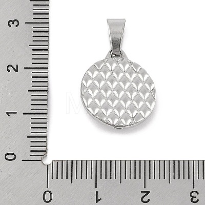 304 Stainless Steel Rhinestone Pendants STAS-D112-12P-02-1