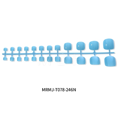 Full Cover Fake Toenails Solid Color Plastic Feet Nails Artificial Toe Nail Tips MRMJ-T078-246N-1