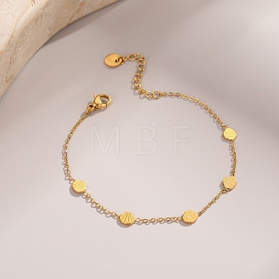 Ocean 304 Stainless Steel Link Chain Anklets WG96EF4-02-1