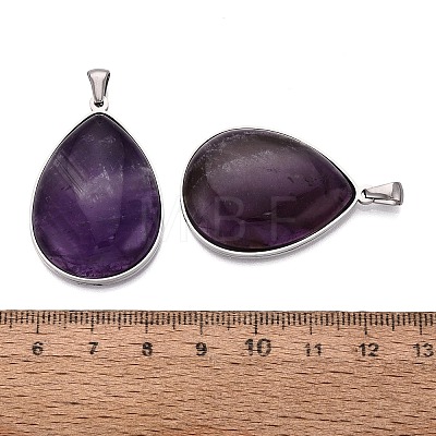 Natural Amethyst Pendants GG-N003-01B-P-1