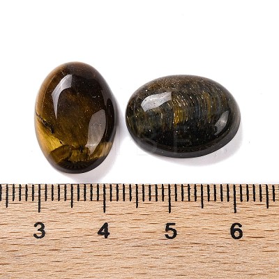 Natural Tiger Eye Cabochons G-B085-06E-04-1