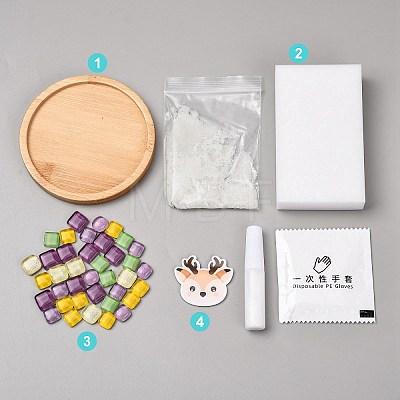DIY Mosaic Coaster Making Kit TH-CBAB785-01H-1