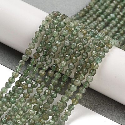 Natural Green Apatite Beads Strands G-G105-A02-02-1