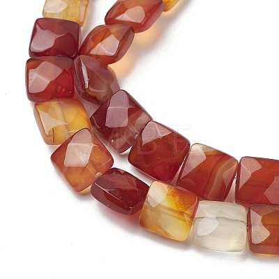 Natural Red Agate Beads Strands G-K359-B11-01-1