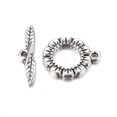 Tibetan Style Toggle Clasps LF11359Y-1