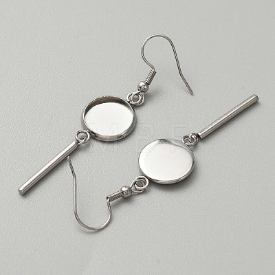 314 Stainless Steel Earring Hooks LS-STAS-WH0046-01B-1