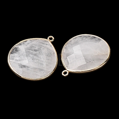 Natural Quartz Crystal Pendants G-B009-07G-W-1