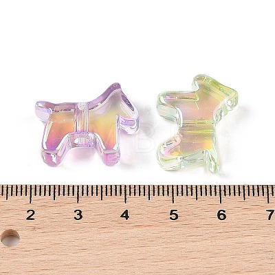 UV Plating Transparent Acrylic Beads OACR-Z020-11-1