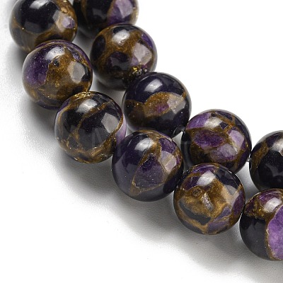 Synthetic Gold Clinquant Stone Beads Strands G-P549-A01-02E-1