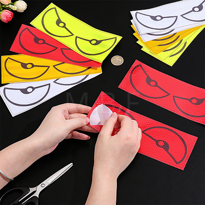 12Pcs 4 Colors PET Self Adhesive Reflective Stickers DIY-NB0016-01B-1