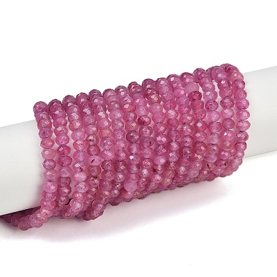 Dyed Natural Malaysia Jade Rondelle Beads Strands G-E316-2x4mm-46-1