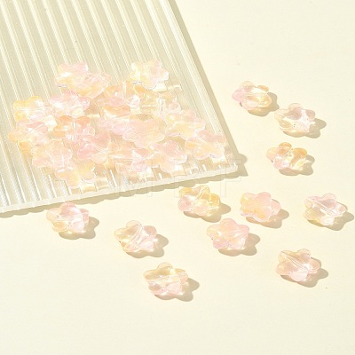 30Pcs Baking Paint Glass Beads GLAA-FS0001-99H-1