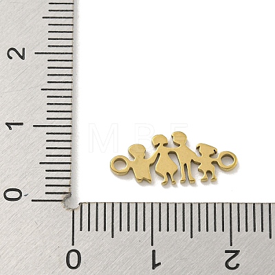 Ion Plating(IP) 201 Stainless Steel Connector Charms STAS-S146-03G-1