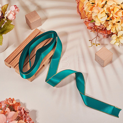 5M Polyester Gold Edged Satin Ribbon OCOR-TADJ0001-05B-1
