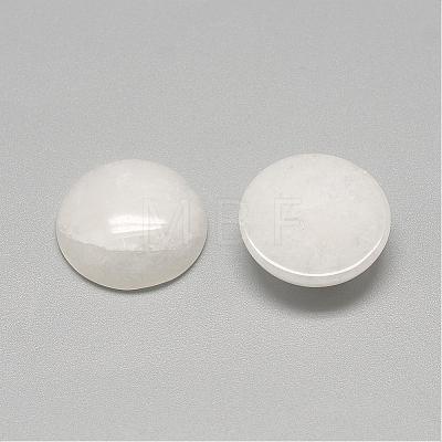 Natural White Jade Cabochons G-R416-10mm-11-1