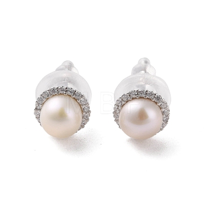 925 Sterling Silver Studs Earring EJEW-H002-16P-1