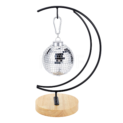Iron with Wood Display Stands ODIS-WH0080-28A-1