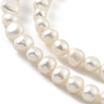 Natural Cultured Freshwater Pearl Beads Strands PEAR-A006-07H-1