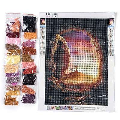 DIY Diamond Painting Kit AJEW-C037-01I-1