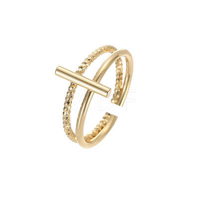 Brass Cuff Open Rings for Women WGEB30E-03-1