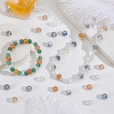 120Pcs 12 Colors Glass Beads GLAA-PH0004-54-1