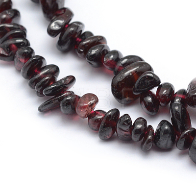 Natural Garnet Beads Strands G-P406-35-1