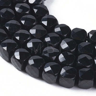 Natural Black Tourmaline Beads Strands G-L537-013B-1