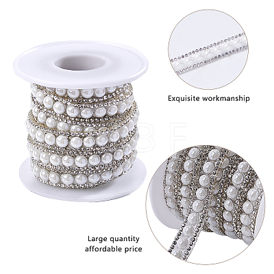 Gorgecraft Two Rows Rhinestone Cup Chain((Hot Melt Adhesive On The Back) DIY-GF0001-77-1