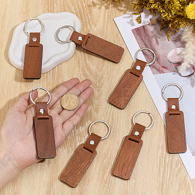 25Pcs PU Leather Keychains KEYC-CY0001-06-1