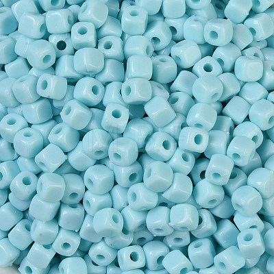 Opaque Acrylic Beads OACR-B025-06G-1