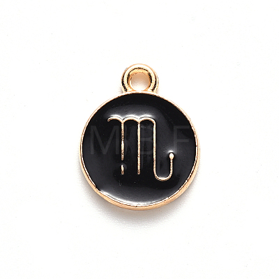 Alloy Enamel Pendants LS-ENAM-S124-01A-08L-1