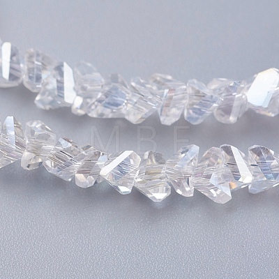 Electroplate Glass Beads Strands X-EGLA-J146-4mm-AB01-1