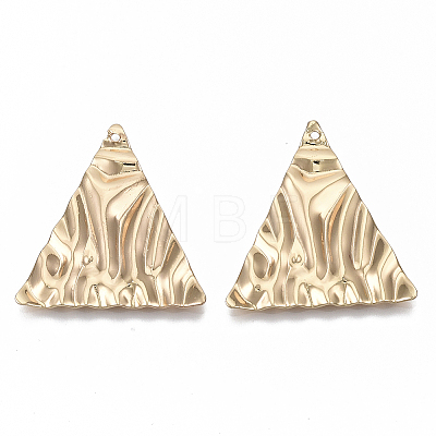 Eco-Friendly Iron Pendants IFIN-T015-007G-NR-1