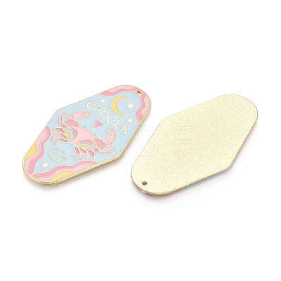 Rack Plating Alloy and Enamel Big Pendants ENAM-T021-29J-1