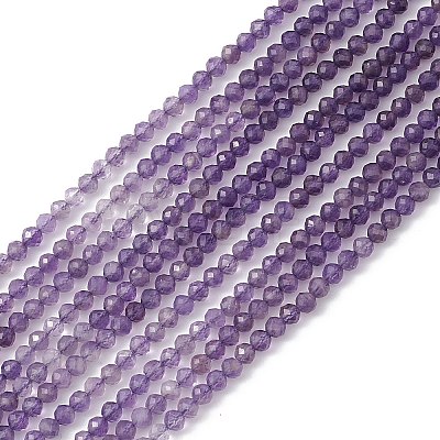 Natural Amethyst Beads Strands X-G-B037-02A-1