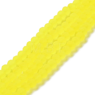 Transparent Glass Beads Strands X1-EGLA-A034-T4mm-MD29-1