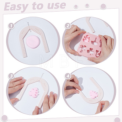 6Pcs PLA Clay Earring Drilling Guide Tool DIY-UN0008-54-1