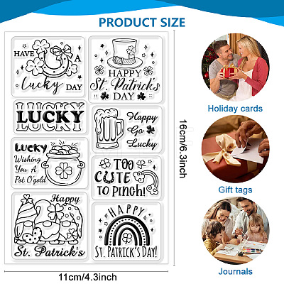 Custom PVC Plastic Clear Stamps DIY-WH0618-0026-1