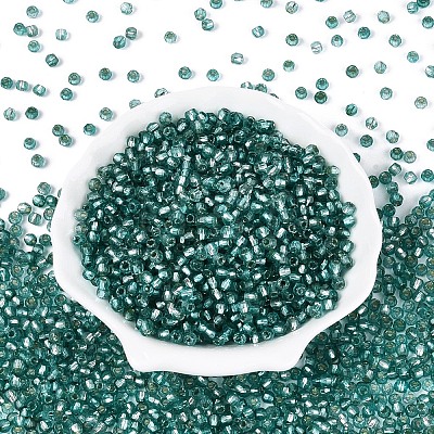 Silver Lined Glass Seed Beads SEED-T007-18A-07-1